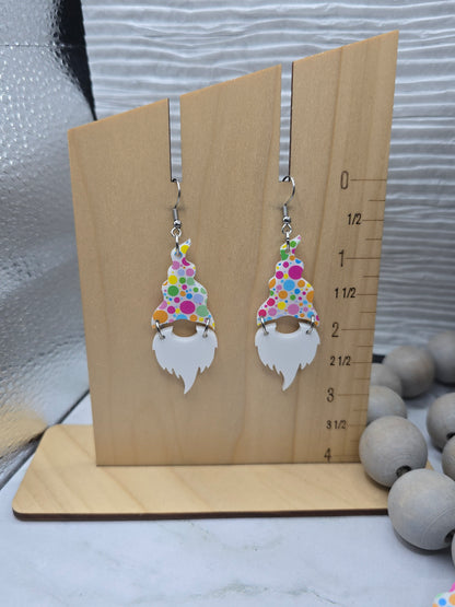 Celebration Dots Gnome Earrings