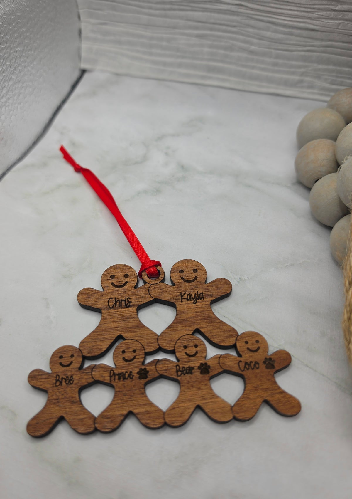 Gingerbread Family Ornament.