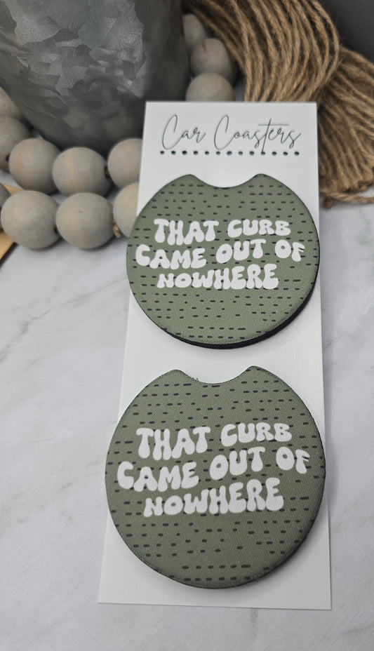 Funny Curb Car Coasters