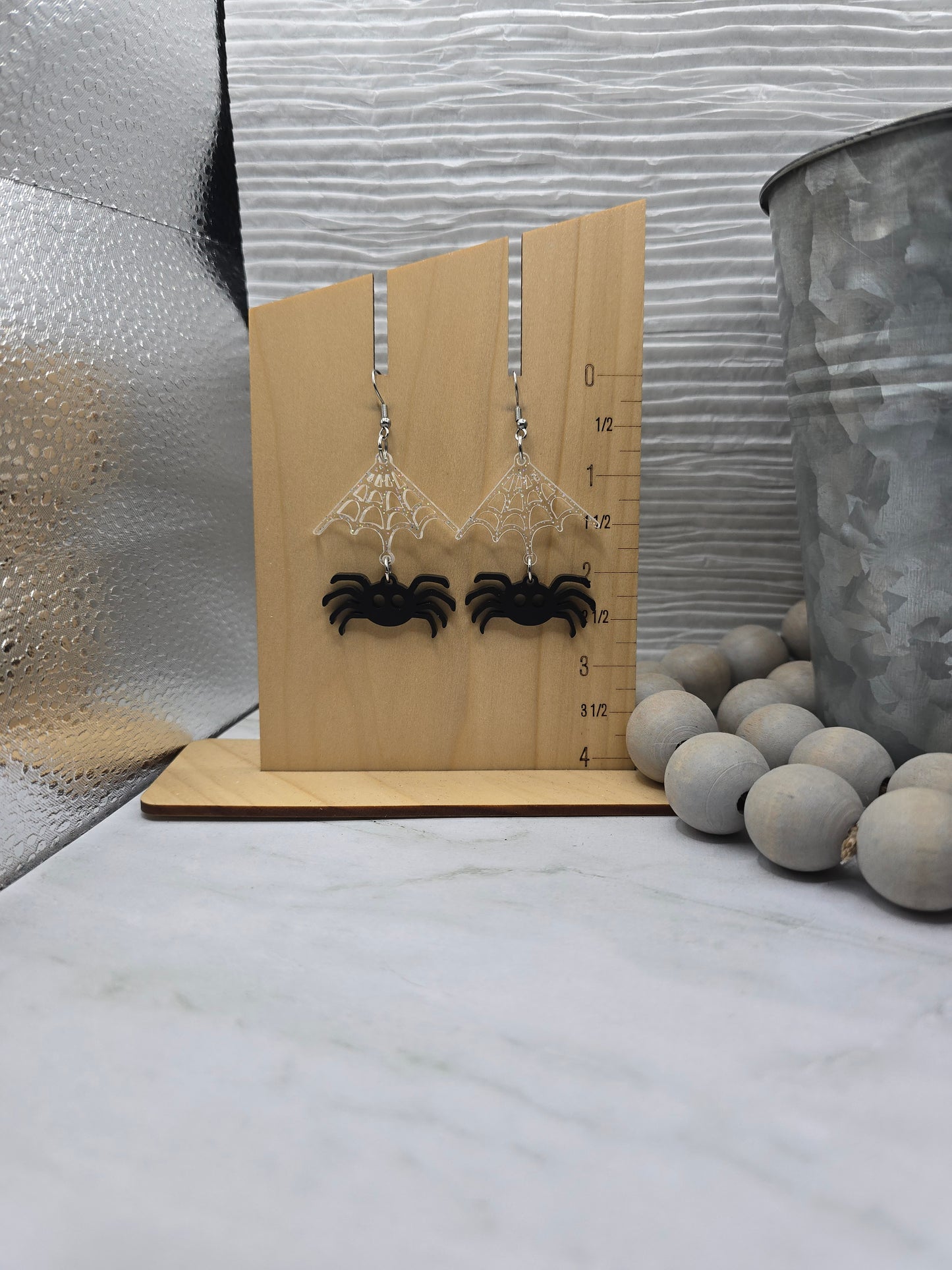 Spider Drop Earrings