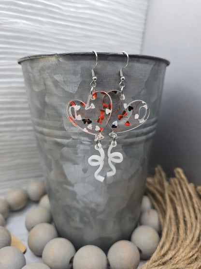 Confetti Heart Balloon Earrings