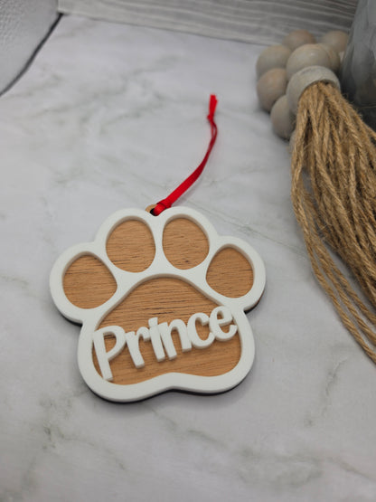 Paw Print Ornament