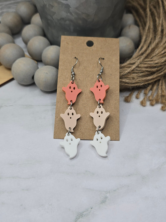 Valentine Ghost Stack Earrings