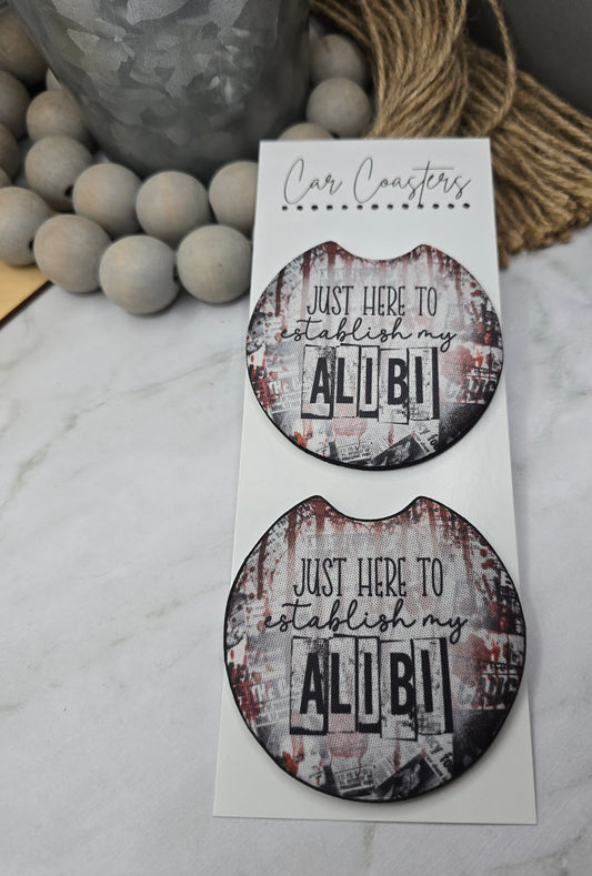 Alibi Car Coasters