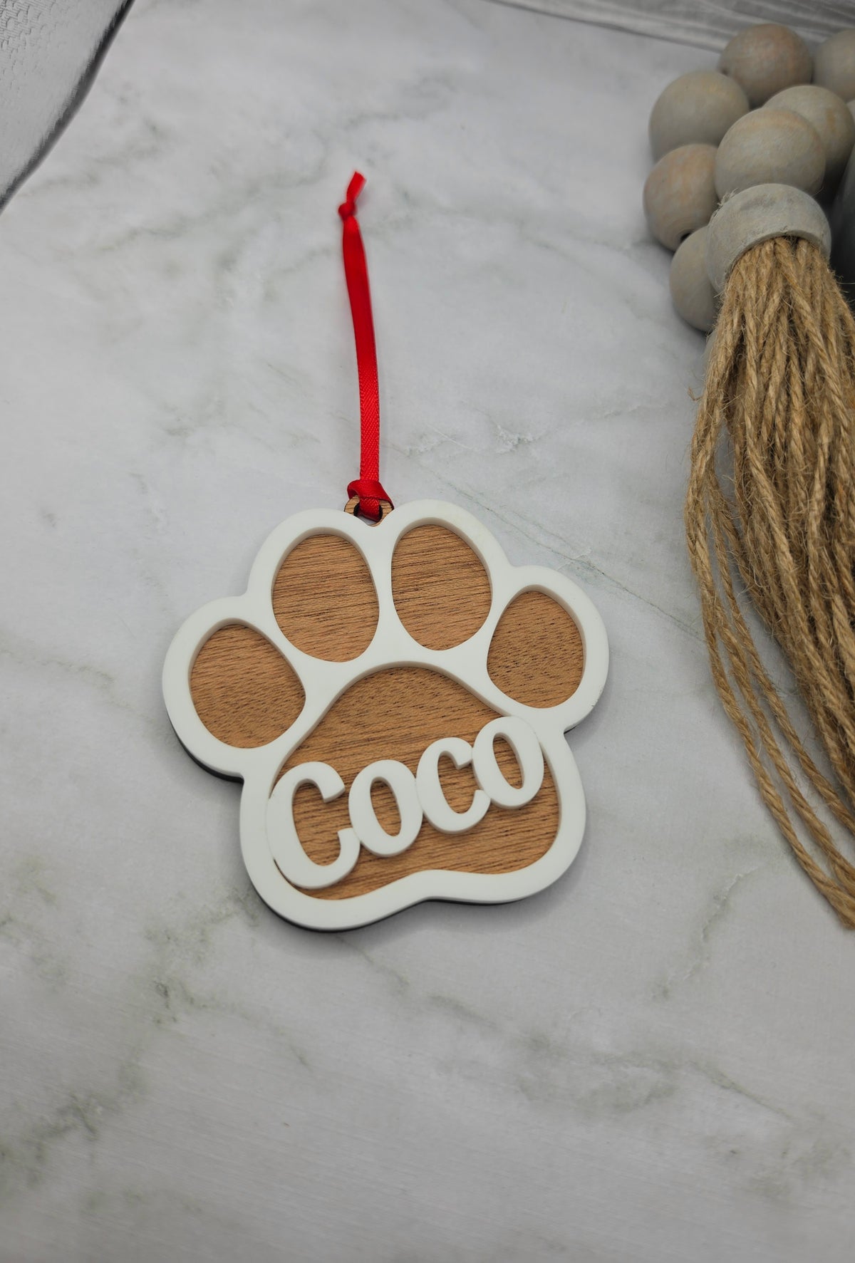 Paw Print Ornament