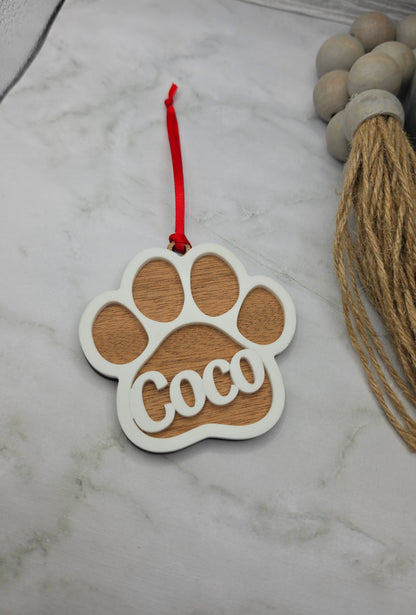 Paw Print Ornament