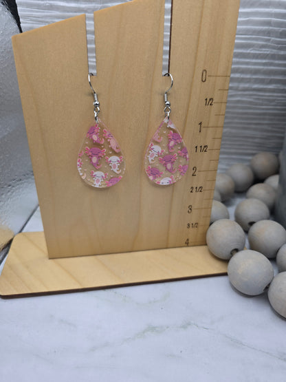 Axolotl Teardrop Earrings
