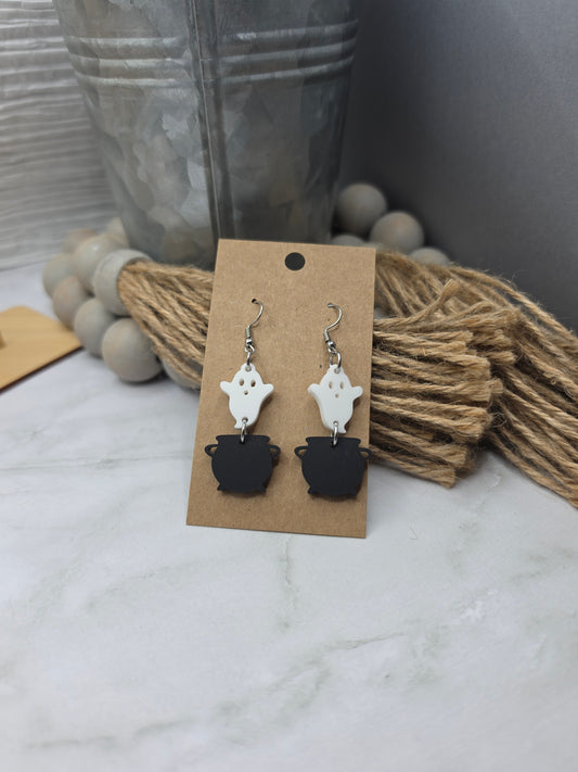 Cauldron Ghost Earrings