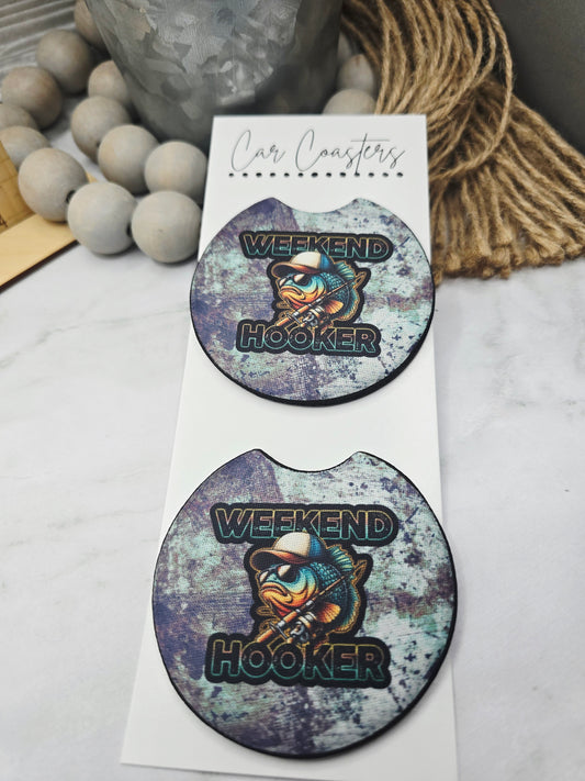 Weekend Hooker Car Coasters
