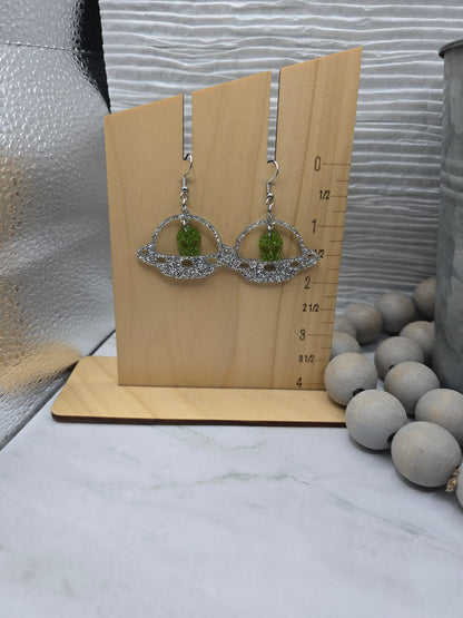 Alien UFO Earrings