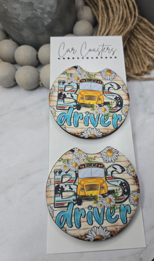 Bus Driver Car Coasters