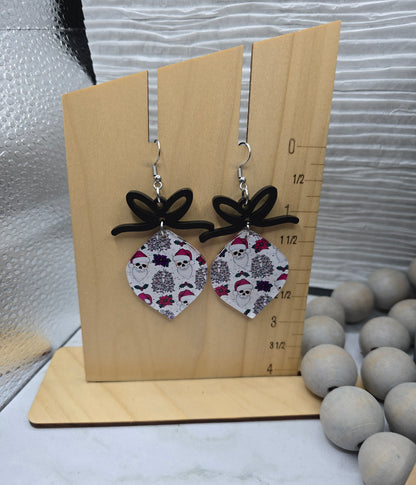 Christmas Skeleton Ornament Earrings