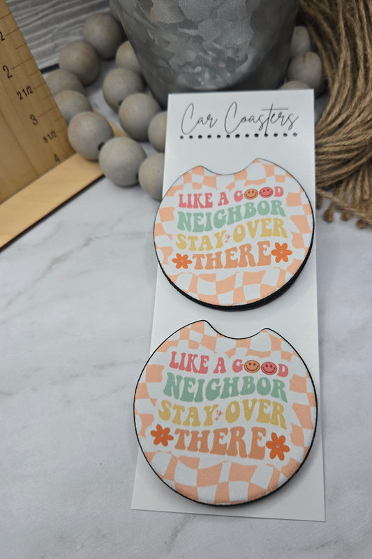 Good Neighbor Car Coasters