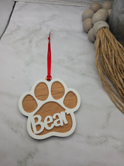 Paw Print Ornament