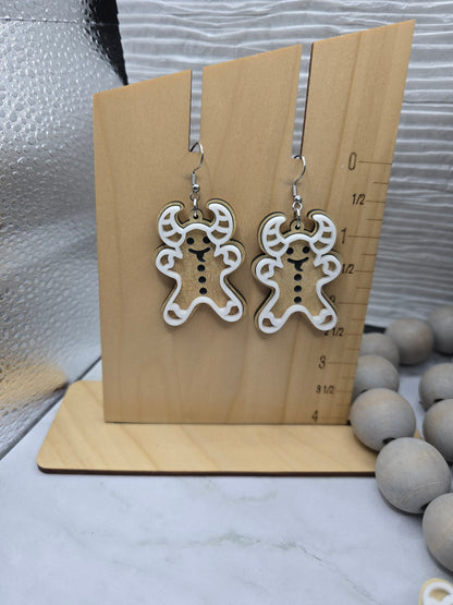 Krampus Gingerbread Earrings