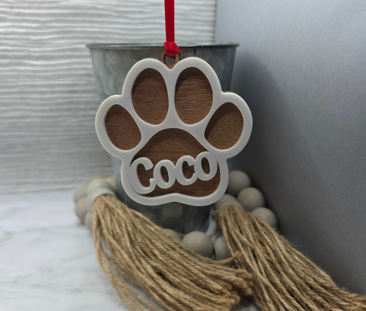 Paw Print Ornament