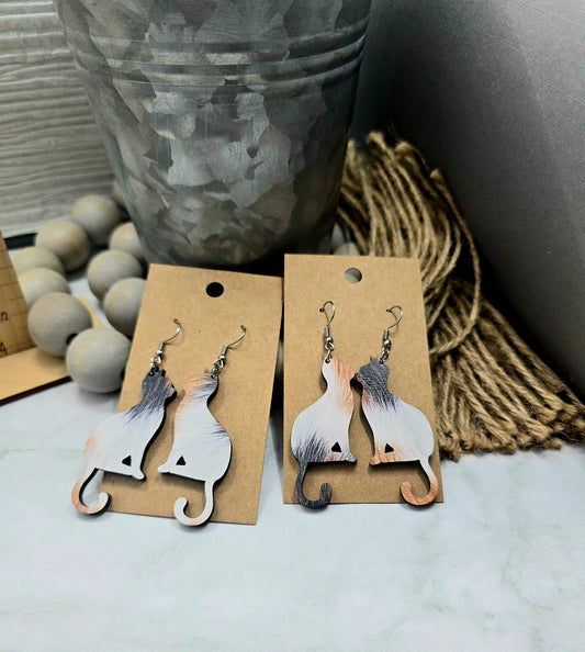 Calico Cat Earrings