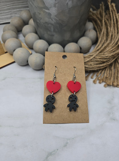 Voodoo Heart Earrings