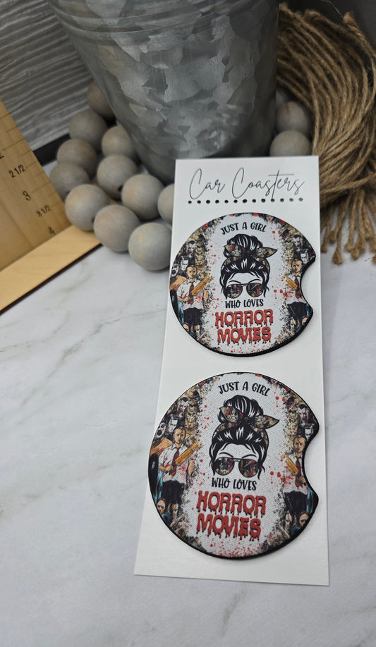 Horror Movie Car Coasters