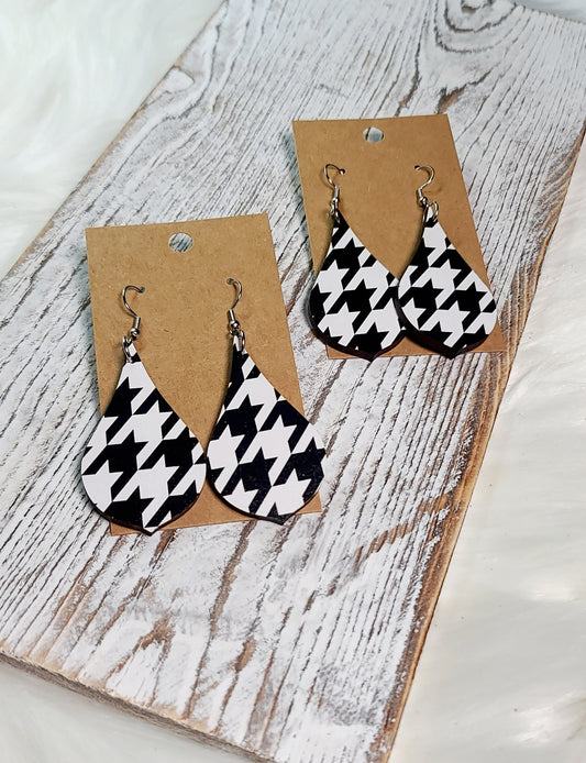 Houndstooth Drop earrings