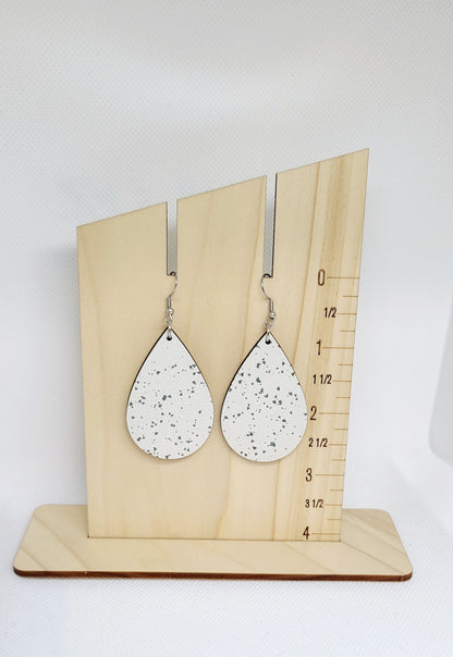 Speckled Teardrop Earrings