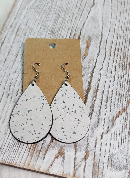 Speckled Teardrop Earrings