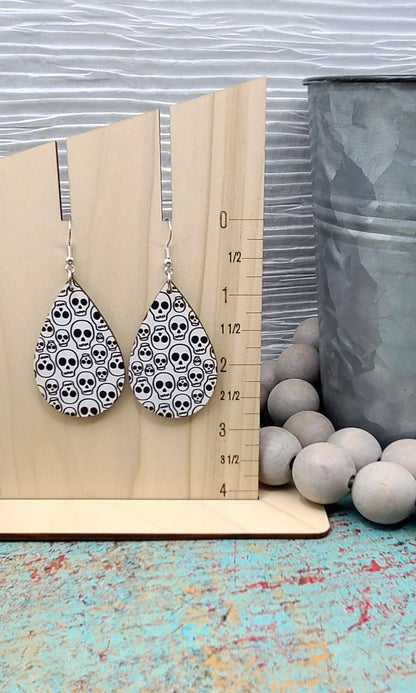 Skull Teardrop Earrings