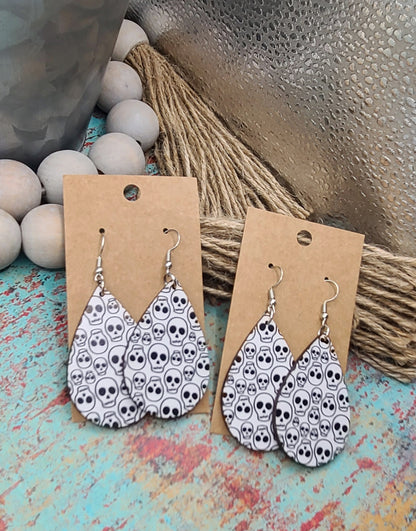 Skull Teardrop Earrings