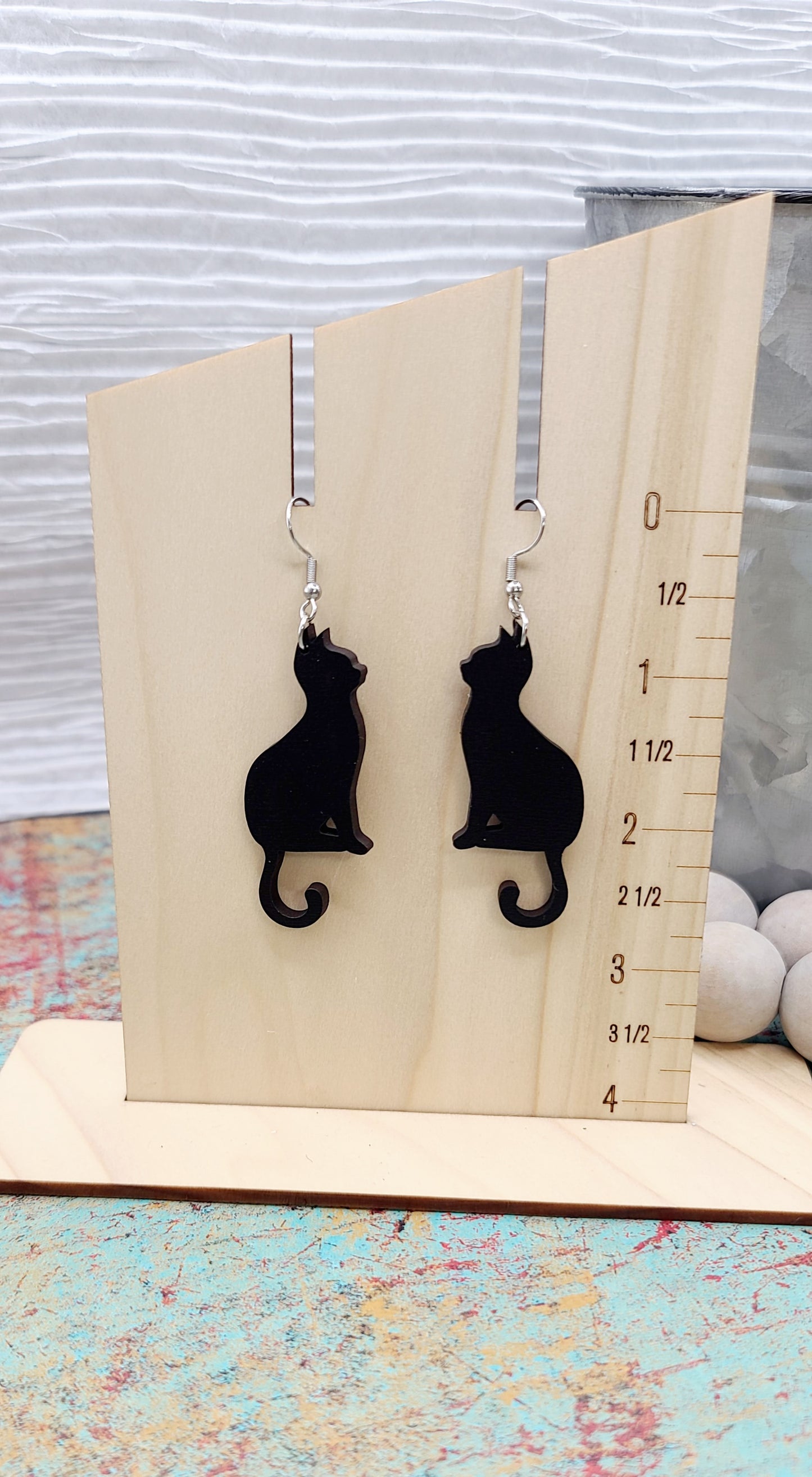 Black Cat Earrings