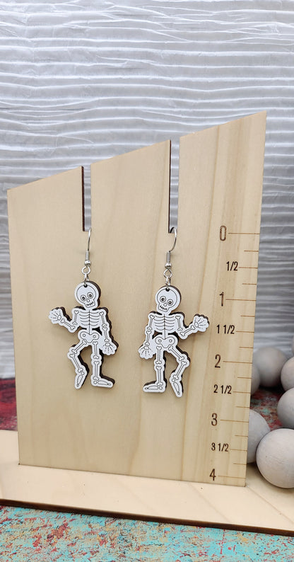 Dancing Skeleton Earrings