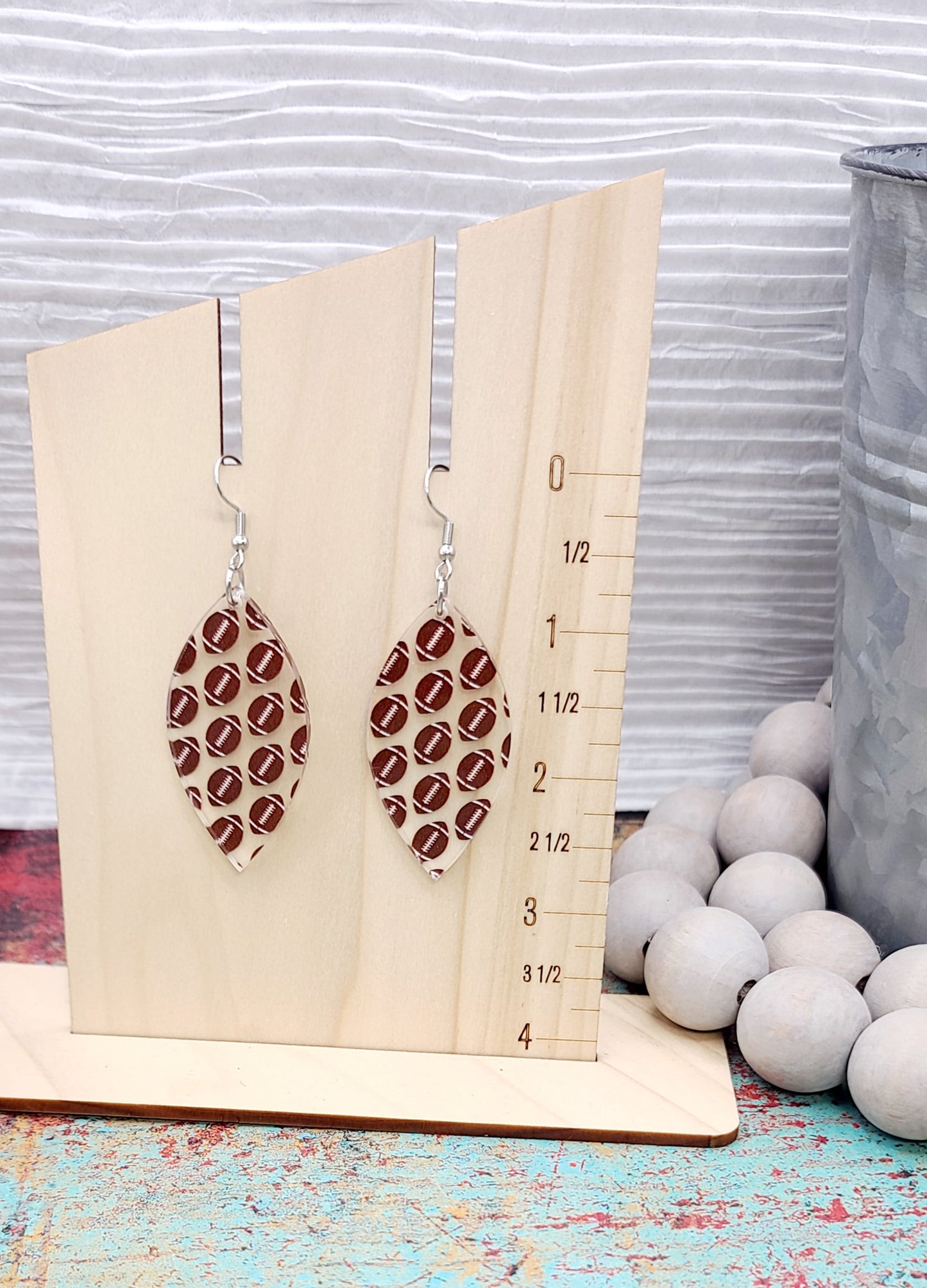 Football Petal Earrings