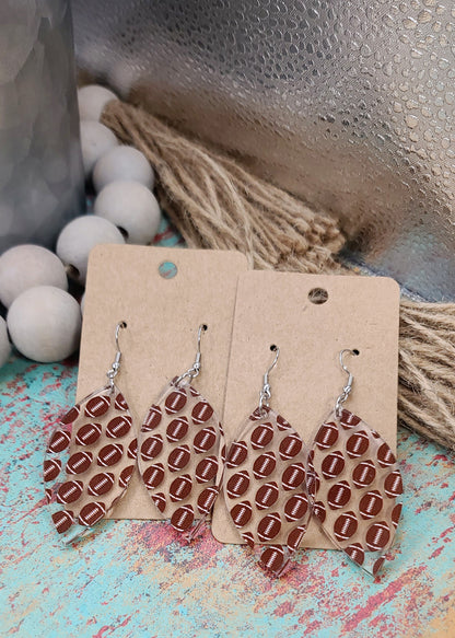 Football Petal Earrings