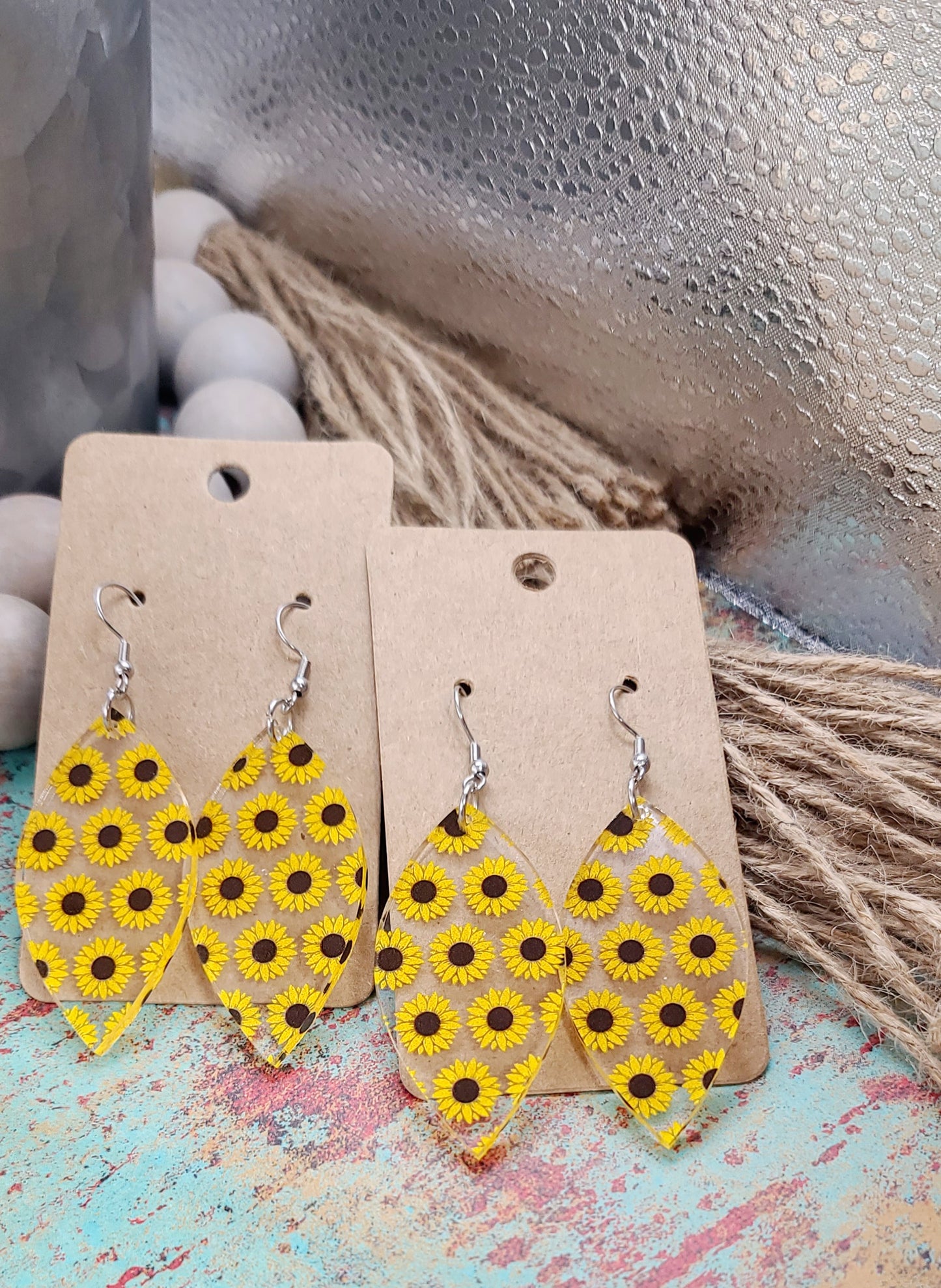 Sunflower Petal Earrings