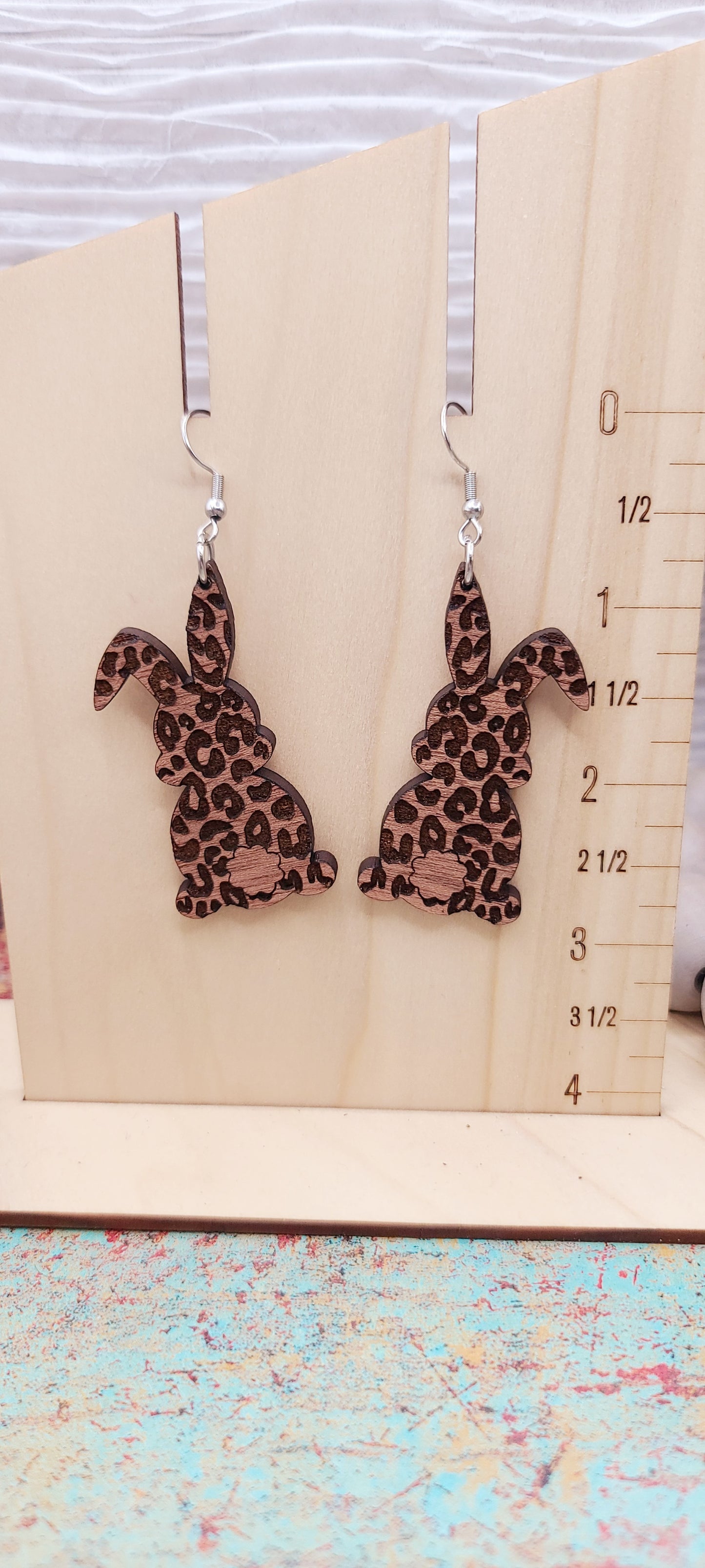 Leopard Bunny Earrings