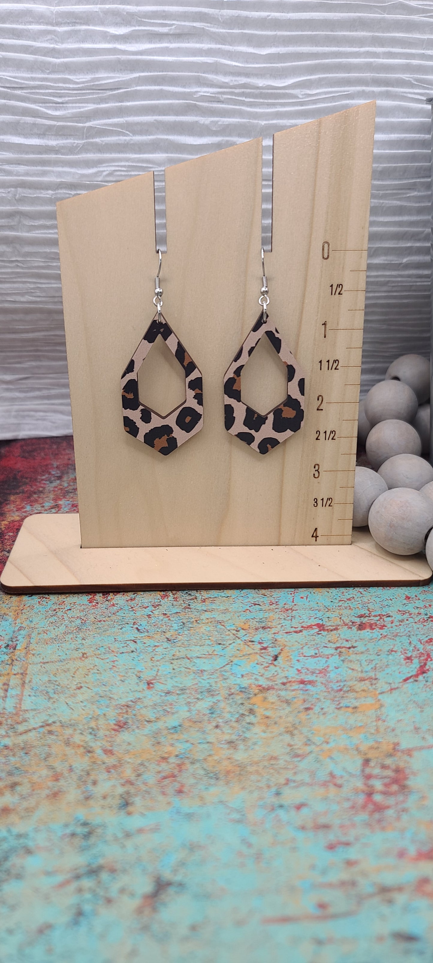 Leopard Cutout Earrings