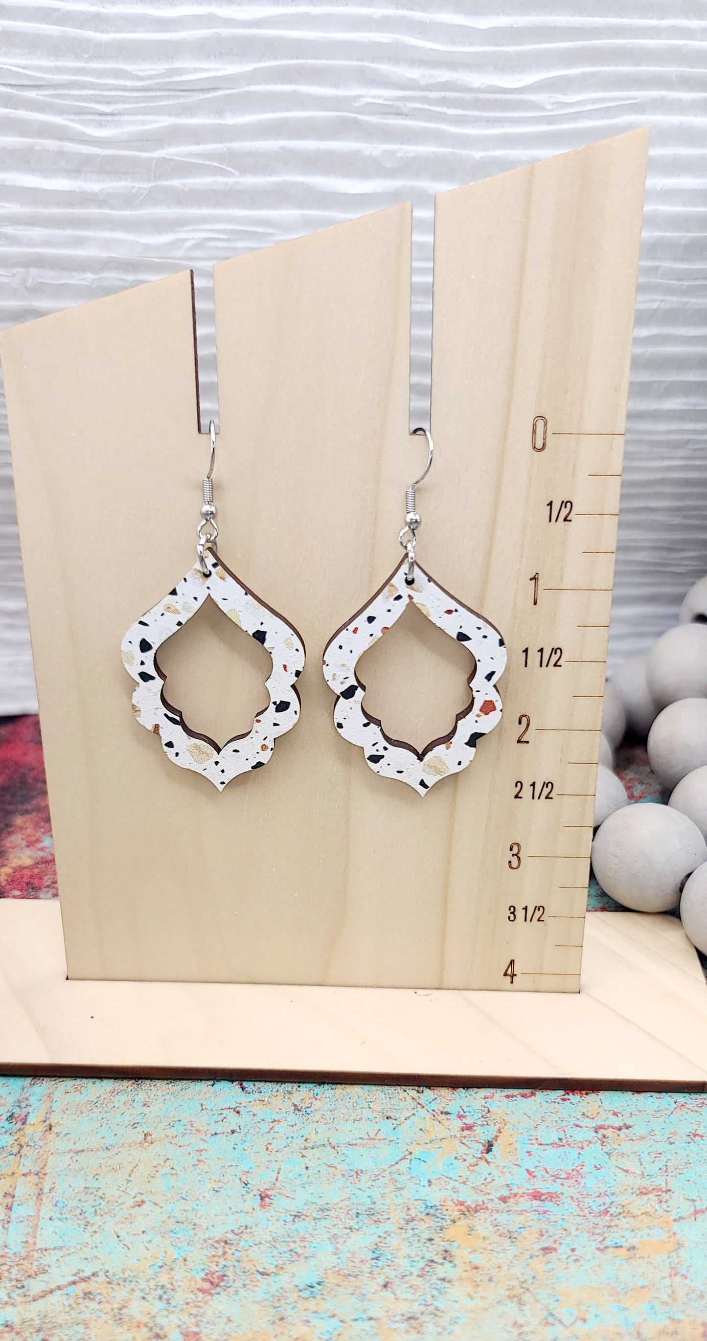 Terrazzo Cutout Earrings