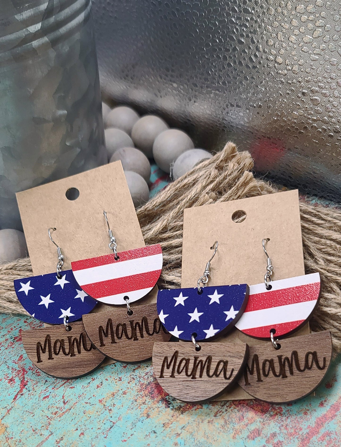 Flag Mama Double Earrings